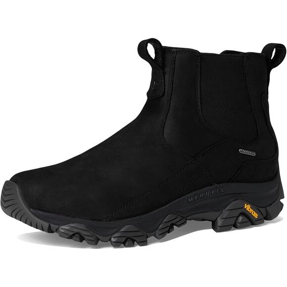 Merrell Mens Moab Adventure 3 Chelsea Ankle Boot US 12 Wide Black Leather WP NIB - Picture 1 of 13